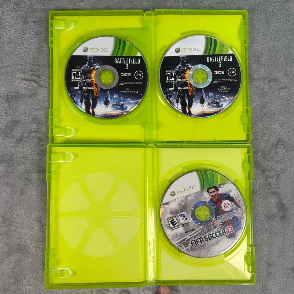 Xbox 360 Game Bundle Battlefield 3 and FIFA Soccer 13 EA Sports EA Games